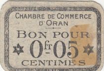 Algeria 5 Cents - Chambre de commerce of Oran - 1916