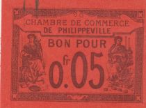 Algeria 5 Cents - Chambre de commerce of Philippeville - 07-10-1915 - Serial 211.905