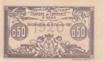 Algeria 50 Centimes - Chambre de commerce of Oran - 04-02-1920 - Serial IV