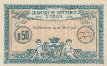 Algeria 50 Centimes - Chambre de commerce of Oran - 25-03-1921 - 780, 122