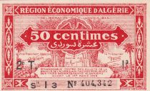 Algeria 50 Centimes - Economic region - 31-1-1944 - Serial I3