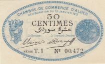 Algeria 50 Cents - Chambre de commerce of Alger - 13-01-1915 - Serial T.1