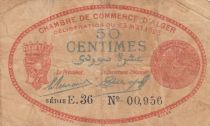 Algeria 50 Cents - Chambre de commerce of Alger - 23-05-1923 - Serial E.36