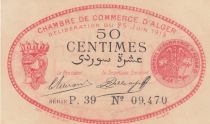 Algeria 50 Cents - Chambre de commerce of Alger - 25-06-1919 - Serial P.39