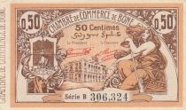 Algeria 50 Cents - Chambre de commerce of Bône - 05-01-1921 - Serial B