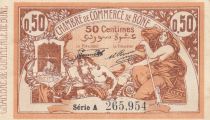 Algeria 50 Cents - Chambre de commerce of Bône - 08-03-1920 - Serial A