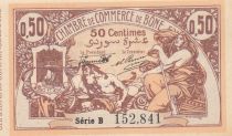 Algeria 50 Cents - Chambre de commerce of Bône - 10-07-1917 - Serial B