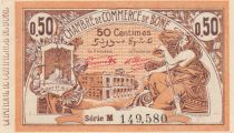 Algeria 50 Cents - Chambre de commerce of Bône - 23-09-1921 - Serial M