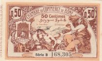 Algeria 50 Cents - Chambre de commerce of Bône - 28-05-1918 - Serial B