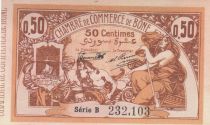 Algeria 50 Cents - Chambre de commerce of Bône - 30-07-1919 - Serial B