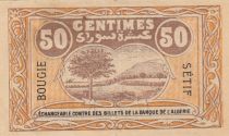 Algeria 50 Cents - Chambre de commerce of Bougie-Setif - 09-03-1918 - Serial B.12