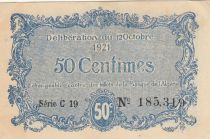 Algeria 50 Cents - Chambre de commerce of Constantine - 12-10-1921 - Serial C.19