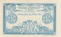 Algeria 50 Cents - Chambre de commerce of Oran - 12-05-1915 - Serial B