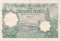 Algeria 50 Francs - Mosque - 04-06-1936 - Serial Y.1416 - P.80.a