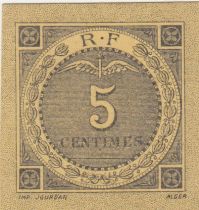 Algérie 5 Centimes - Chambre de commerce de Bougie-Sétif - 1916