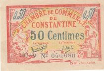 Algérie 50 Centimes - Chambre de commerce de Constantine - 28-06-1921 - Série B.6