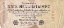 Allemagne 1 000 000 Mark - 25/07/1923 - Séries et numéros variées - Avec lettre