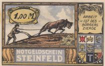 Allemagne 1 Mark - Etat de Steinfeld - 30-11-1921 - Numéro 03429