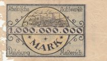 Allemagne 1 Milliard de Mark - Etat de Duisburg-Meiderich - 1923 - Numéro 149802