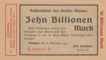 Allemagne 10 billion mark - Manen N°04060 - 1923