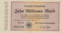 Allemagne 10 Millionen Mark - Etat de Berlin - 02-09-1923 - Série RH-53