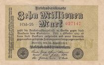 Allemagne 10 Millionen mark - Reichsbanknote - Série HM-25 - 1923