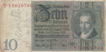 Allemagne 10 Reichsmark - Albrecht D. Thaer - Série T - 1929 - P.180a