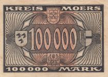 Allemagne 100 000 Mark - Ville de Kreis Moers - Num 433430 - 1923