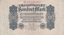 Allemagne 100 Mark - 1922 - Lettre D