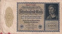 Allemagne 10000 mark - Portrait par Albrecht Dürer - Reichsbanknote - Série 3b