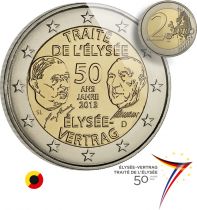 Allemagne 2 Euros Commémo. Allemagne 2013 - Traité de l\'Elysée