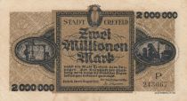 Allemagne 2 millions de Mark - Ville de Crefeld - Série P - 1923