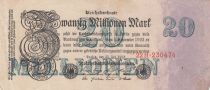 Allemagne 20 Millionen mark - Reichsbanknote - Série 22H - 1923