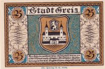 Allemagne 25 Pfennig - Greiz - Notgeld - 1921