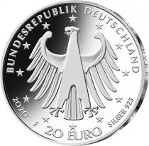 Allemagne 250 ans de Ludwig van Beethoven - 20 Euros Argent Allemagne 2020