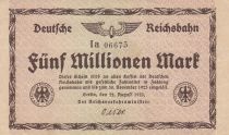 Allemagne 5 Millionen Mark  - 1923 - Série Ia 06675