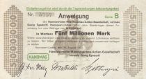 Allemagne 5 millions de Mark - Etat de Hannover-Linden - 1923 - Numéro 5757