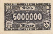 Allemagne 5 millions de Mark - Ville de Moers - Numéro 104333 - 1923