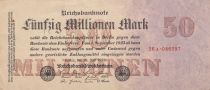 Allemagne 50 Millionen mark - Reichsbanknote - Série 26A - 1923