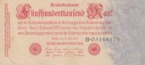 Allemagne 500 000 mark - Reichsbanknote - Série B.03 - 1923