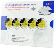 Allemagne COFFRET BE 5 X 2 Euros Commémo. Allemagne 2018 - Berlin