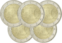 Allemagne Lot de 5 x 2 Euros Commémo. Allemagne 2013 - Traité de l\'Elysée (les 5 ateliers)