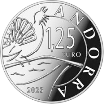 Andorra Blister 2 X 1.25 euro 2023 - Capercaillie and San Antoni de la Grella Bridge