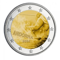 Andorre 2 euros 2024 - 100 ans de Ski en Andorre