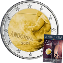 Andorre 2 euros 2024 - 100 ans de Ski en Andorre