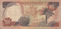 Angola 100 Escudos - M. Carmona - date palm  - 24-11-1972  Differents serials