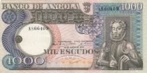 Angola 1000 Escudos - L. de Camoes - Cascade - 10-06-1973 - Série AS