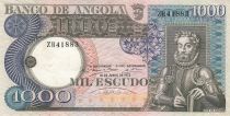 Angola 1000 Escudos - L. de Camoes - Cascade - 10-06-1973 - Série ZR