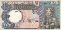 Angola 1000 Escudos - L. de Camoes - Cascade - 10-06-1973 - Série ZV