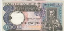 Angola 1000 Escudos - L. de Camoes - Cascade - 10-06-1973 - Série ZX